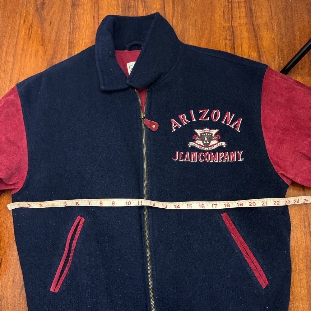 Arizona Jeans Company Varsity Style Jacket 90s Y2K Size Medium Unisex - Picture 7 of 10